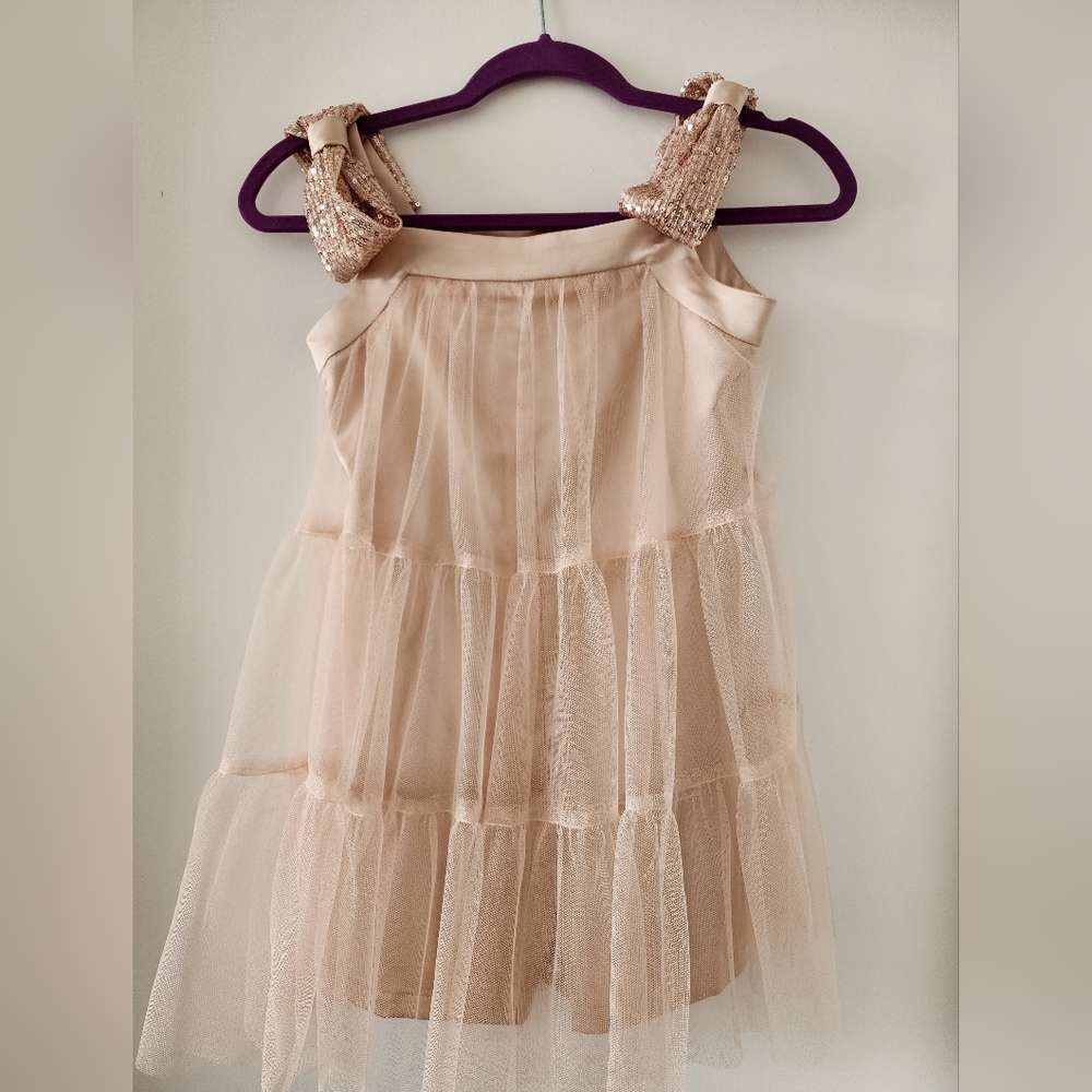 AMAYA Girls Party Dress Gown Made In Spain Tulle Romper Size 10